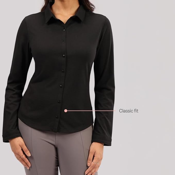 Womens Cotton Pro Classic Shirt - Image 3