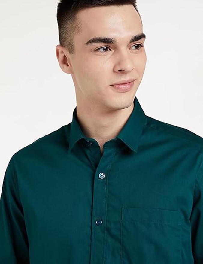 Symbol Men's Solid Cotton Formal Shirt - Image 3