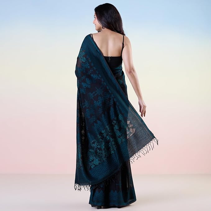 navyasa liva jacquard woven saree - Image 2