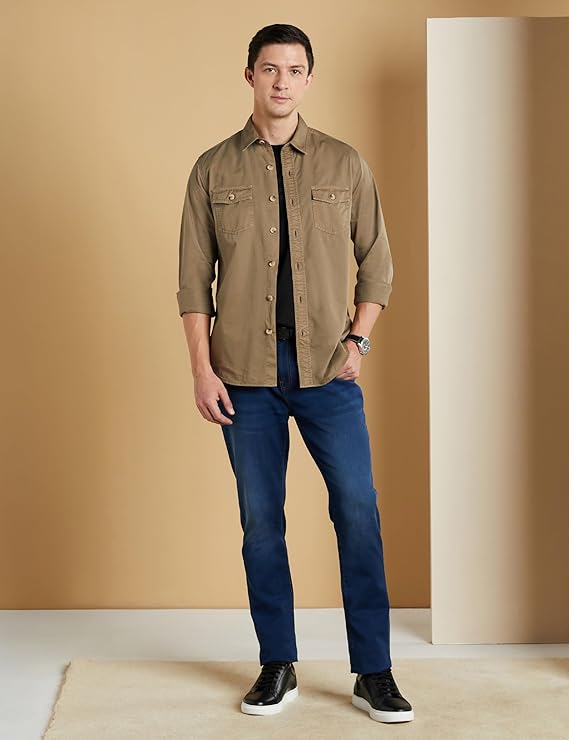 Men's Casual Washed Cotton Shirt - Image 3